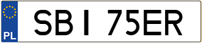 Truck License Plate